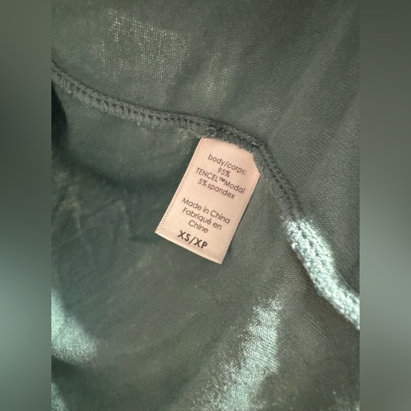 Eberyjey Frida Pajama Top Eucalyptus Green Tencel Embroidered Size XS EUC - Picture 7 of 9